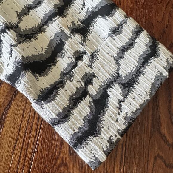 IC by Connie K Zebra Trapeze Swing Jacket Womens L Metallic Textured Lagenlook - Picture 14 of 16